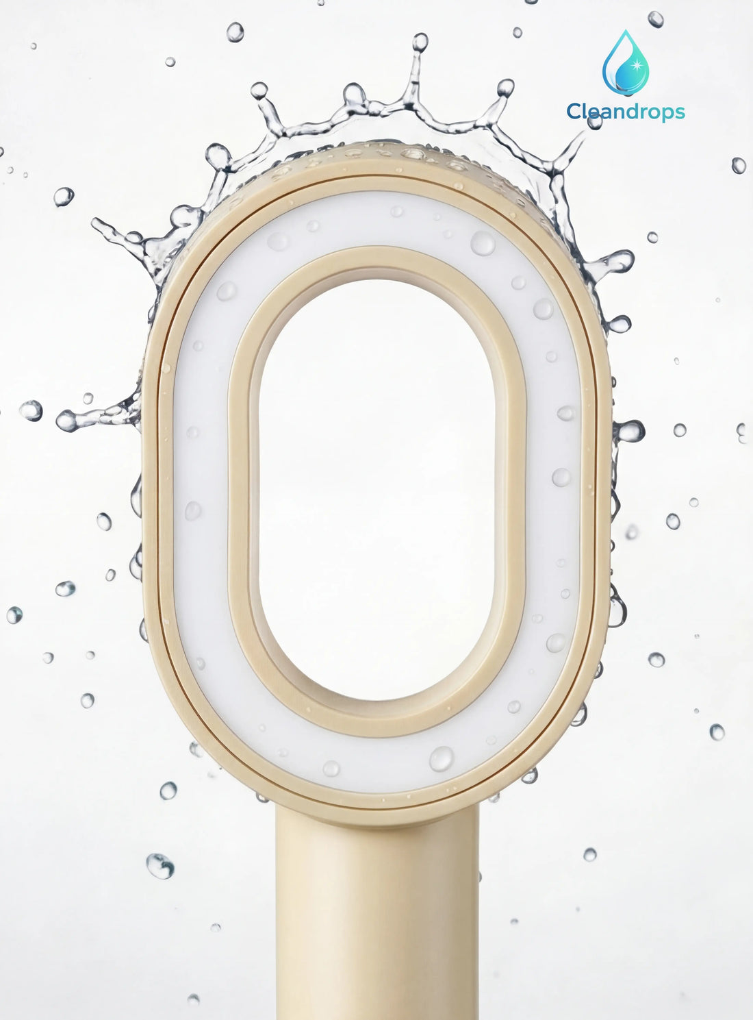 Premium Duschkopf mit Aktivkohlefilter | Beige